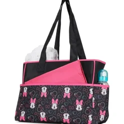 Cudlie Tote Bags*- Minnie Multi Pc Set Toss Print Diaper Bag