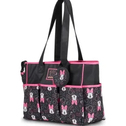 Cudlie Tote Bags*- Minnie Multi Pc Set Toss Print Diaper Bag