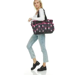 Cudlie Tote Bags*- Minnie Multi Pc Set Toss Print Diaper Bag