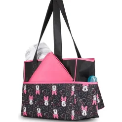 Cudlie Tote Bags*- Minnie Multi Pc Set Toss Print Diaper Bag
