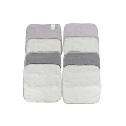 Cudlie Baby Washcloths*- 8Pc Rolled Wc On Card - Elephant Check New