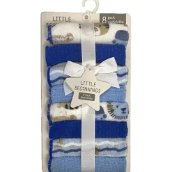 Cudlie Baby Washcloths*- 8Pc Rolled Wc On Card, Beary Cute New
