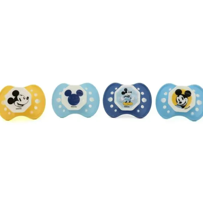 Cudlie Mickey & Minnie|Pacifiers*- 4Pk Disney Mickey Mouse Baby Boy