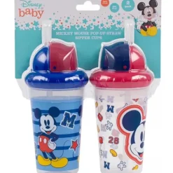 Cudlie Mickey & Minnie|Straw, Sippy & Training Cups*- 2Pk Disney Mickey Mouse Straw Sipper, Mickey 28