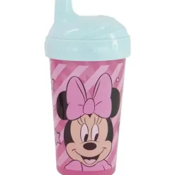 Cudlie Mickey & Minnie|Straw, Sippy & Training Cups*- 2Pk Disney Minnie Mouse Hard Spout, Rainbows & Star