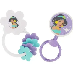 Cudlie Rattles & Teethers*- 2Pk Disney Princess Character Shape Rattle & Keyring Teether
