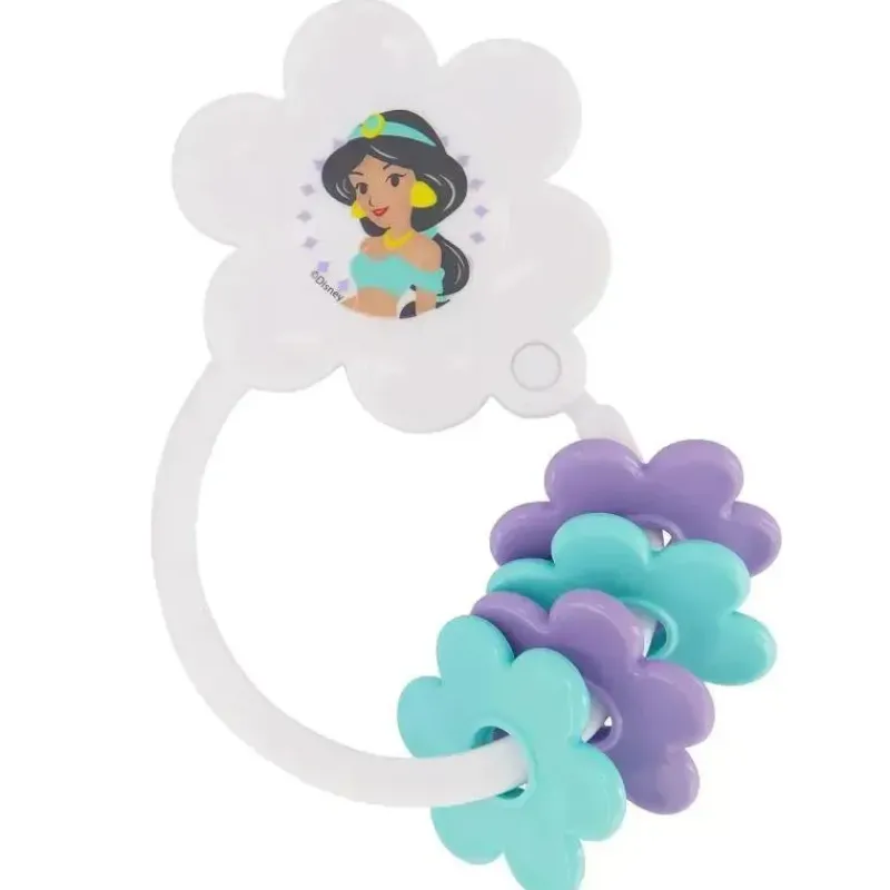 Cudlie Rattles & Teethers*- 2Pk Disney Princess Character Shape Rattle & Keyring Teether