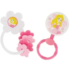 Cudlie Disney Princess|Rattles & Teethers*- 2Pk Disney Sleep Princess Character Rattle
