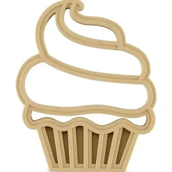 Cudlie Toys For 0-12 Months|Gift For Baby*- 2Pk Food Grade Silicone Teether, Coffee & Muffin