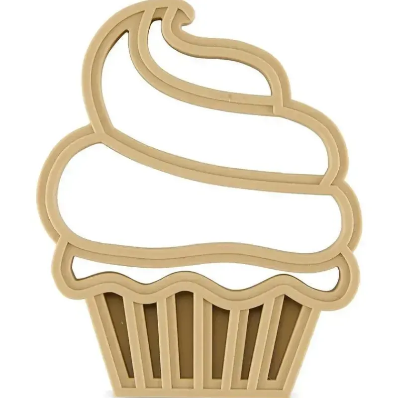 Cudlie Toys For 0-12 Months|Gift For Baby*- 2Pk Food Grade Silicone Teether, Coffee & Muffin