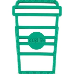 Cudlie Toys For 0-12 Months|Gift For Baby*- 2Pk Food Grade Silicone Teether, Coffee & Muffin