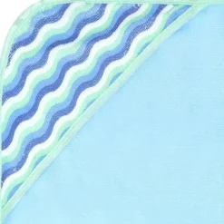 Cudlie Baby Bath Towels*- 3Pk Rolled/Carded Hooded Towel, Big Guy Whale