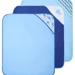 Cudlie Baby Bath Towels*- 3Pk Rolled/Carded Hooded Towel, Big Guy Whale