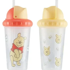 Cudlie Straw, Sippy & Training Cups|Dishes, Utensils & Food Containers*- Winnie The Pooh 2 Pk Straw, Sippers-Bees