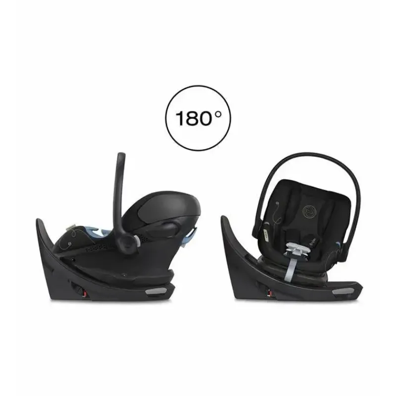 Cybex Infant Car Seats*- Aton G Swivel Infant Car Seat Sensorsafe , Moon Black