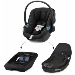 Cybex Infant Car Seats*- Aton G Swivel Infant Car Seat Sensorsafe , Moon Black