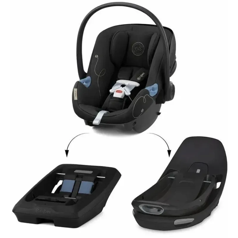 Cybex Infant Car Seats*- Aton G Swivel Infant Car Seat Sensorsafe , Moon Black