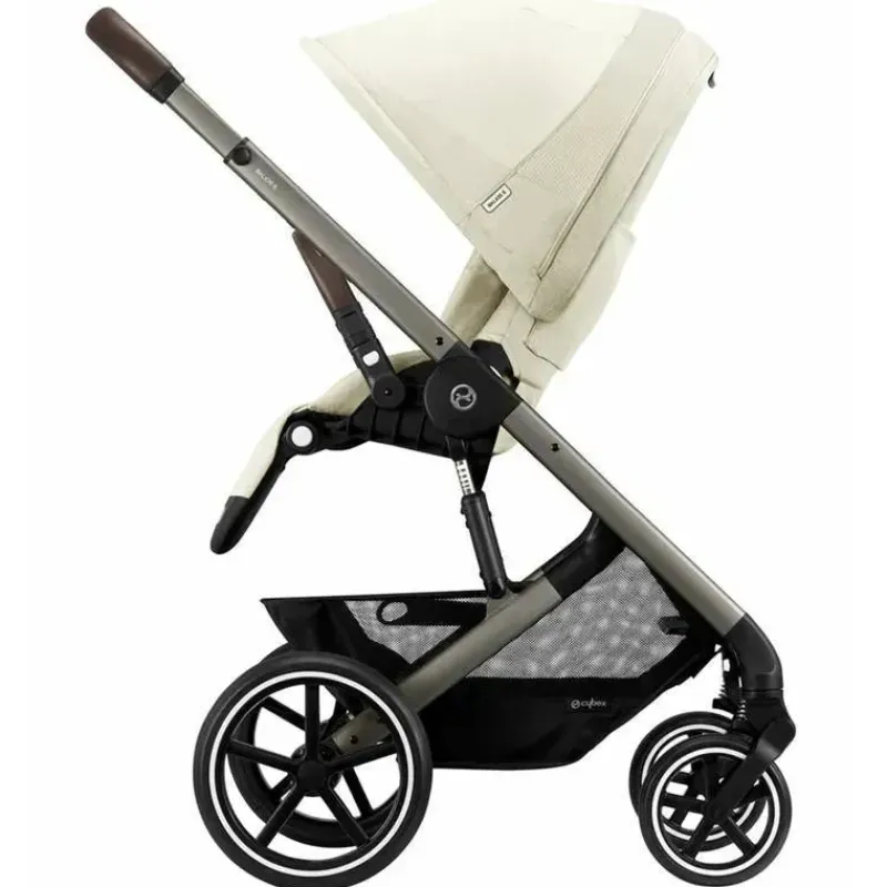 Cybex Single Strollers*- Balios S Lux 2 Stroller, Taupe Frame/Seashell Beige