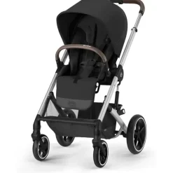 Cybex Single Strollers*- Balios S Lux 2 Stroller, Silver Frame/Moon Black