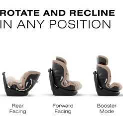 Cybex Convertible Car Seats*- Callisto G 360° Rotating All-in-One Convertible Car Seat, Almond Beige