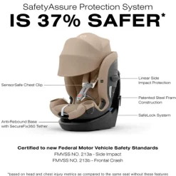 Cybex Convertible Car Seats*- Callisto G 360° Rotating All-in-One Convertible Car Seat, Almond Beige