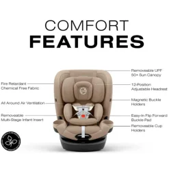 Cybex Convertible Car Seats*- Callisto G 360° Rotating All-in-One Convertible Car Seat, Almond Beige