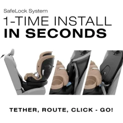 Cybex Convertible Car Seats*- Callisto G 360° Rotating All-in-One Convertible Car Seat, Almond Beige