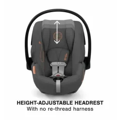 Cybex Infant Car Seats*- Cloud G Lux SensorSafe Comfort Extend Infant Car Seat Lava Grey