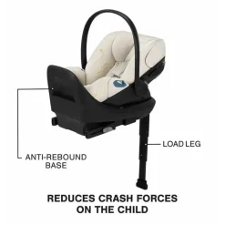 Cybex Infant Car Seats*- Cloud G Lux SensorSafe Comfort Extend Infant Car Seat, Seashell Beige
