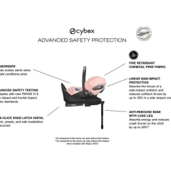 Cybex Infant Car Seats*- Cloud T Sensorsafe Infant Car Seat, Peach Pink