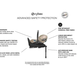 Cybex Infant Car Seats*- Cloud T Sensorsafe Infant Car Seat, Cozy Beige