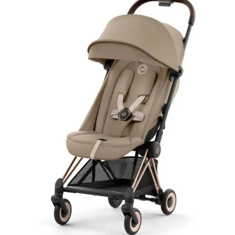 Cybex Lightweight Strollers*- Coya Compact Stroller, Rose Gold/Cozy Beige