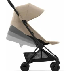 Cybex Lightweight Strollers*- Coya Compact Stroller, Matte Black/Cozy Beige