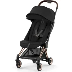 Cybex Lightweight Strollers*- Coya Compact Stroller, Rose Gold/Sepia Black