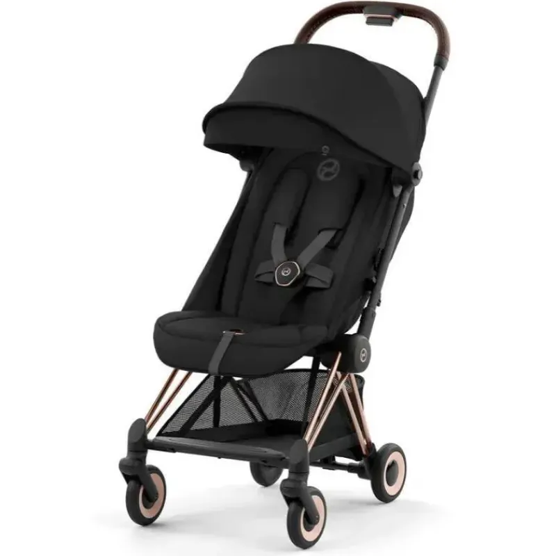 Cybex Lightweight Strollers*- Coya Compact Stroller, Rose Gold/Sepia Black