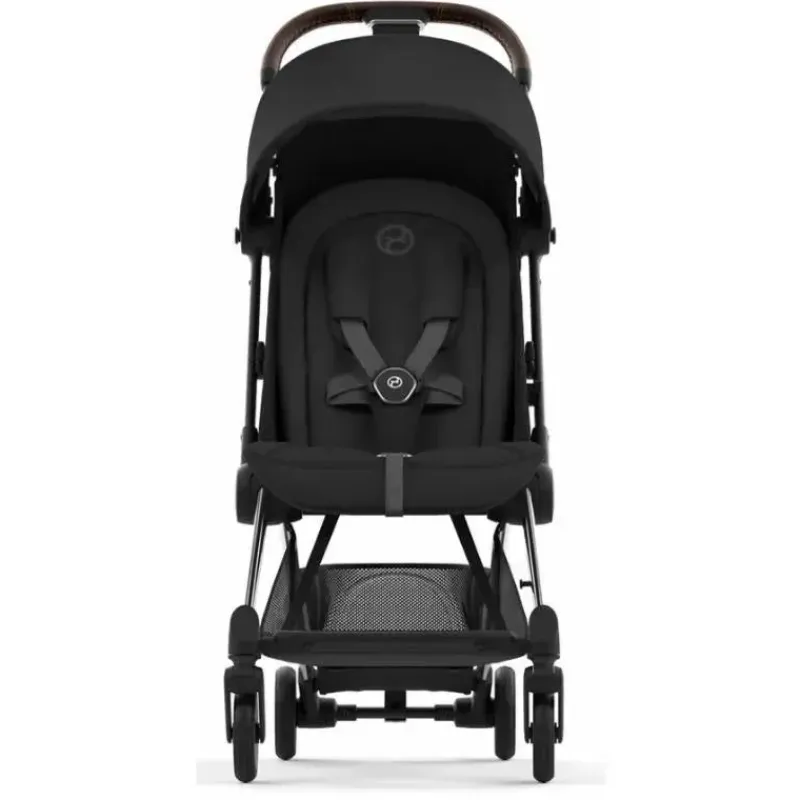Cybex Lightweight Strollers*- Coya Compact Stroller, Chrome/Dark Brown/Sepia Black