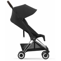 Cybex Lightweight Strollers*- Coya Compact Stroller, Chrome/Dark Brown/Sepia Black