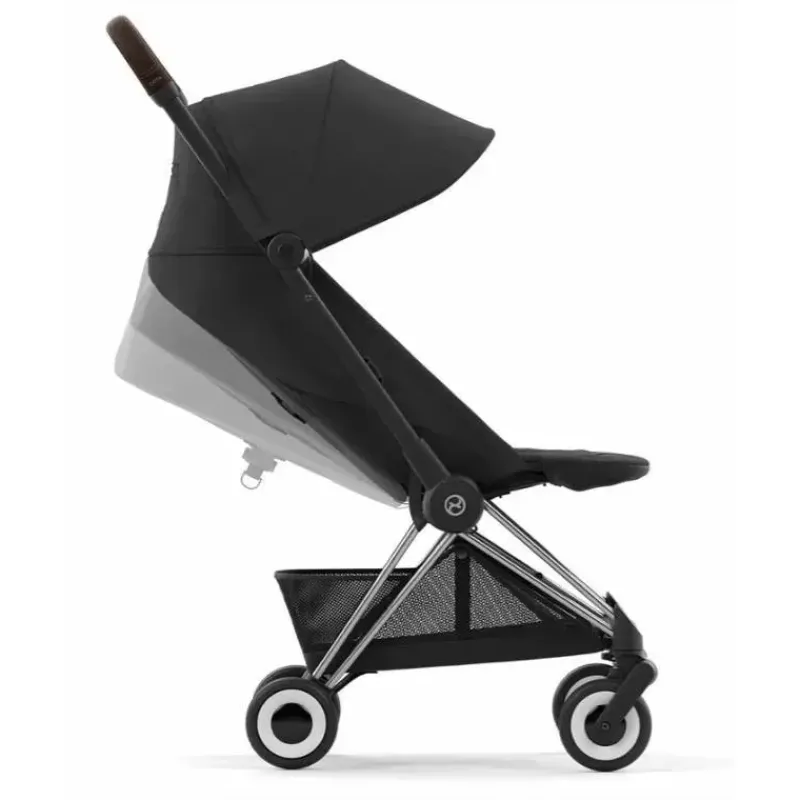 Cybex Lightweight Strollers*- Coya Compact Stroller, Chrome/Dark Brown/Sepia Black