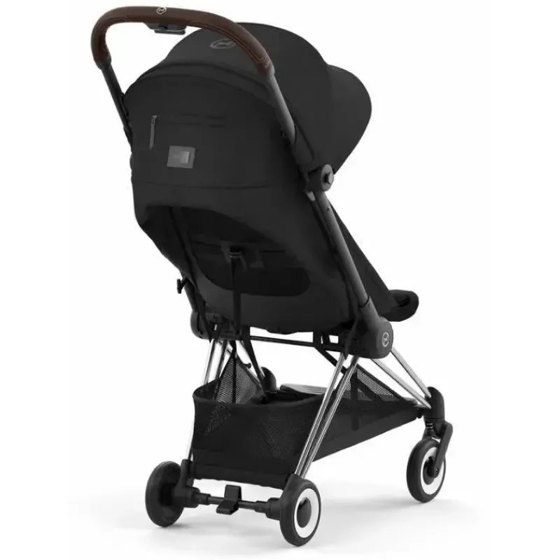 Cybex Lightweight Strollers*- Coya Compact Stroller, Chrome/Dark Brown/Sepia Black