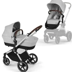 Cybex Single Strollers*- EOS Lux 2-in-1 Stroller, Lava Grey