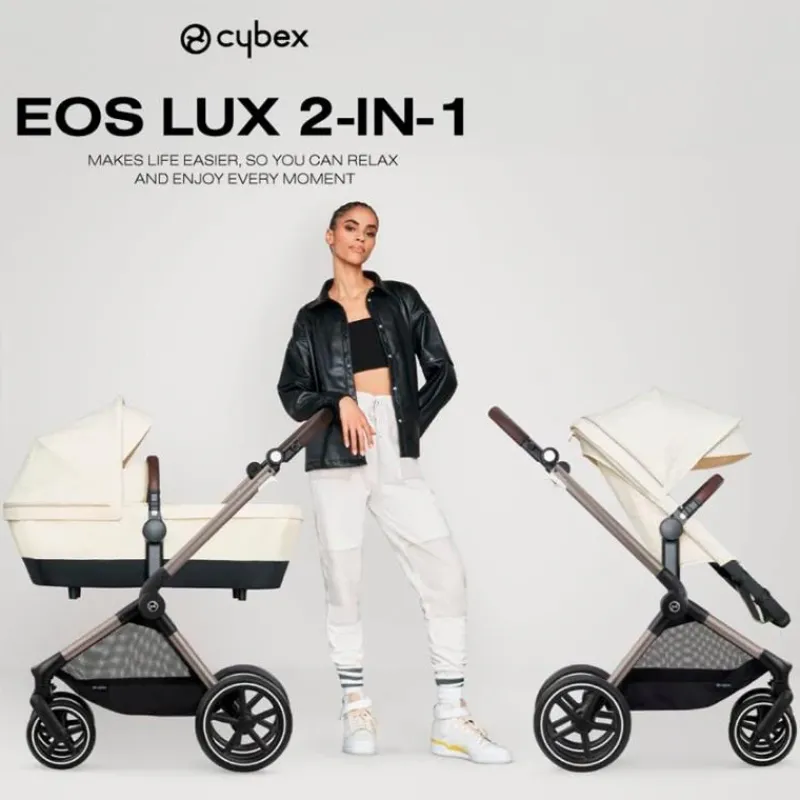 Cybex Single Strollers*- EOS Lux 2-in-1 Stroller, Lava Grey