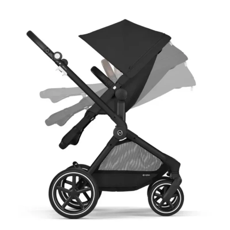 Cybex Single Strollers*- Eos Lux 2-In-1 Stroller, Moon Black