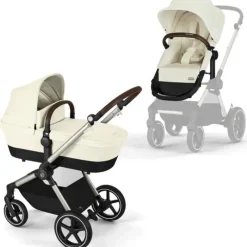 Cybex Single Strollers*- Eos Lux 2-In-1 Stroller, Seashell Beige