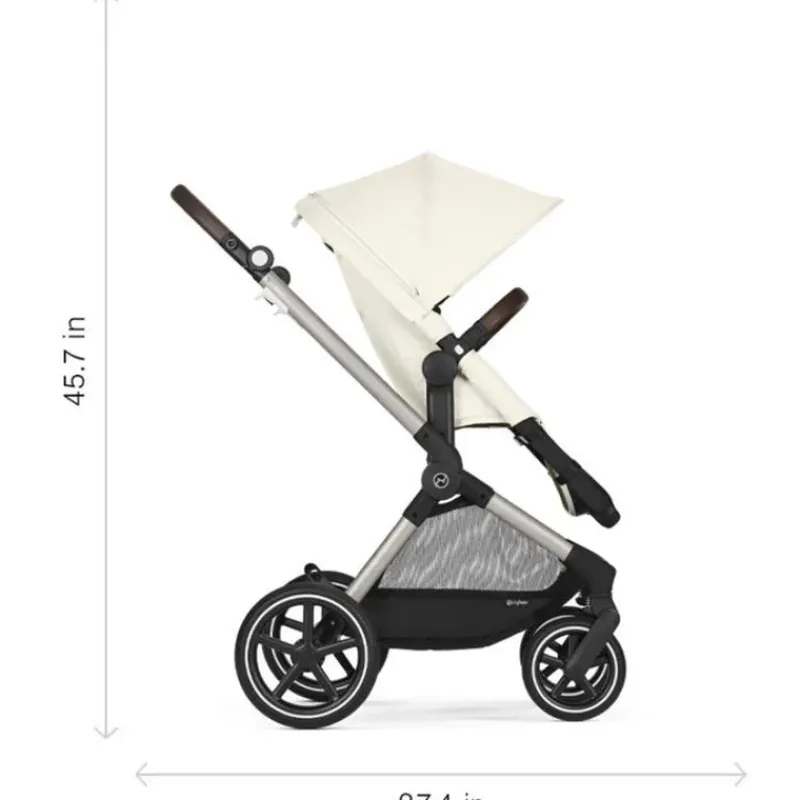 Cybex Single Strollers*- Eos Lux 2-In-1 Stroller, Seashell Beige