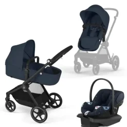 Cybex Travel Systems*- EOS Stroller + Aton G Infant Car Seat, Ocean Blue