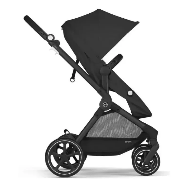 Cybex Travel Systems*- Eos Stroller Black Frame & Aton G, Moon Black
