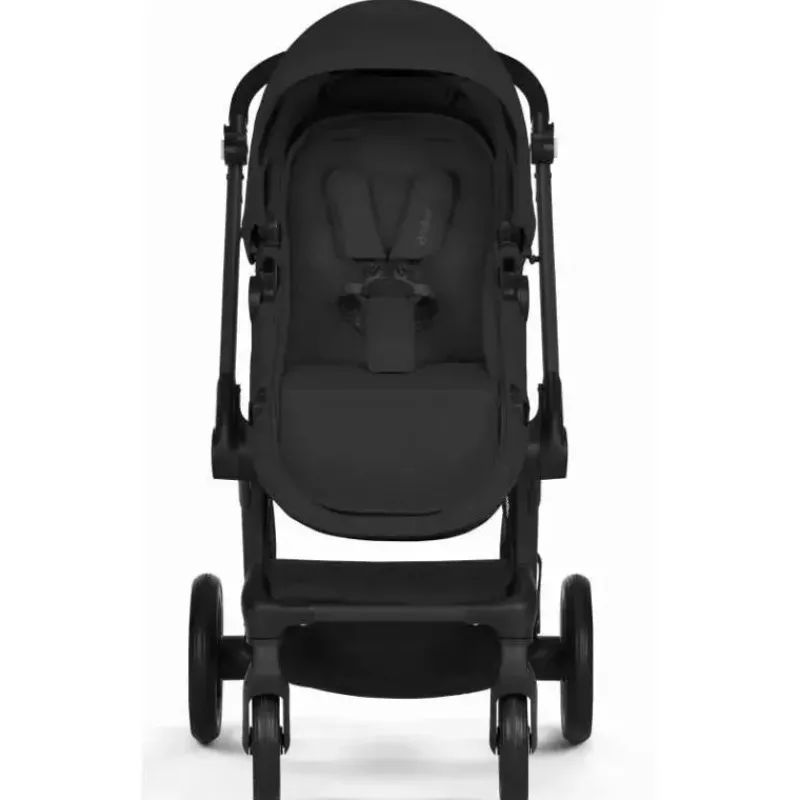 Cybex Travel Systems*- Eos Stroller Black Frame & Aton G, Moon Black