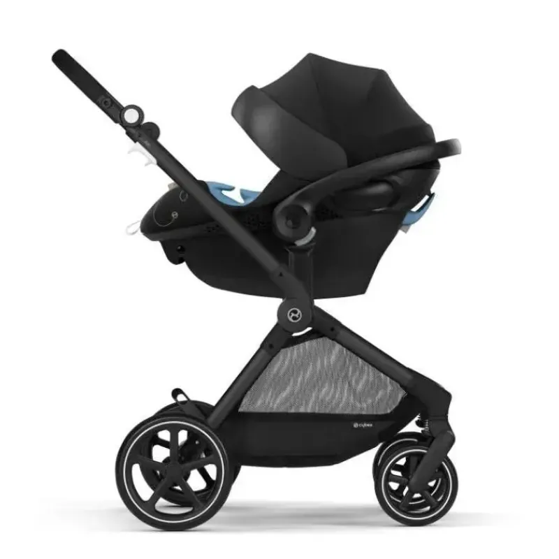 Cybex Travel Systems*- Eos Stroller Black Frame & Aton G, Moon Black