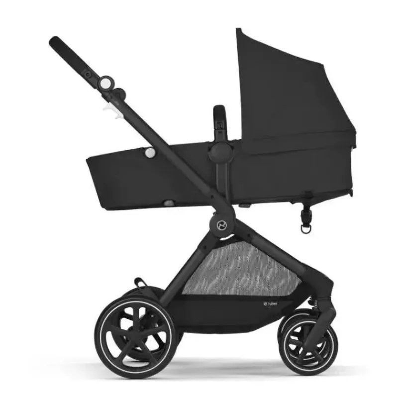 Cybex Travel Systems*- Eos Stroller Black Frame & Aton G, Moon Black