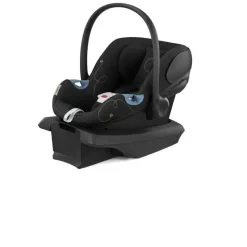 Cybex Travel Systems*- EOS Travel System, Stroller + Aton G Infant Car Seat Moon Black (Silver Frame)